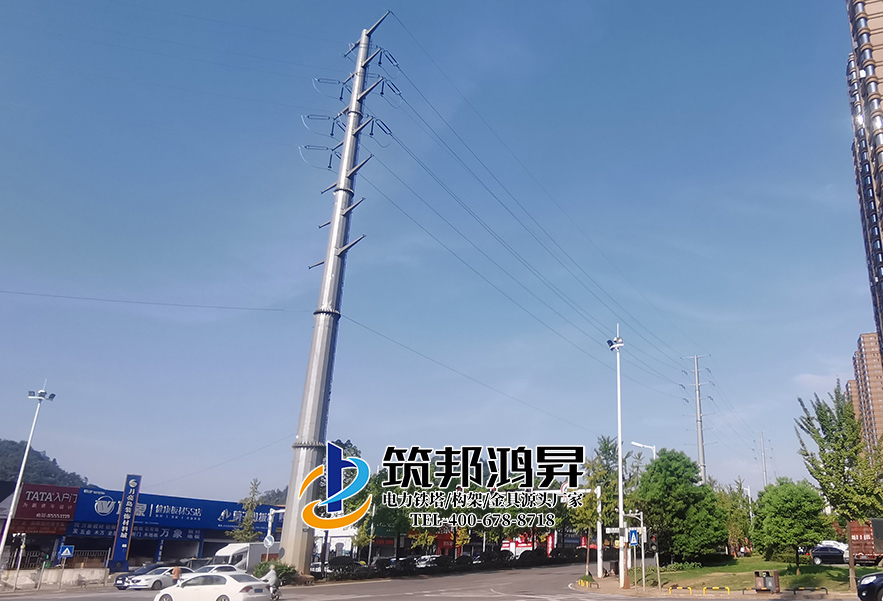 電力鋼管桿塔現場案例